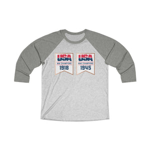 USA Championship Banners 3/4 Raglan Tee